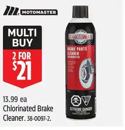 Canadian Tire Motomaster Chlorinated Brake Cleaner offer