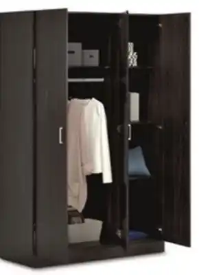 Canadian Tire Sauder 3-Door Wardrobe, Espresso offer