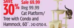 Canadian Tire Cat Craft Cat Platform/ Tree with Condo and Hammock offer