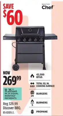 Canadian Tire Master Chef Discover BBQ offer
