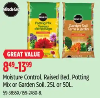 Canadian Tire Moisture Control, Raised Bed, Potting Mix or Garden Soil offer