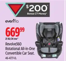 Canadian Tire EVENFLO Revolve360 Rotational All-in-One Convertible Car Seat offer