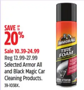 Canadian Tire Selected Armor All and Black Magic Car Cleaning Products offer