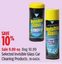 Canadian Tire Invisible Glass Selected Invisible Glass Car Cleaning Products offer