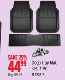 Canadian Tire Armor ALL Deep Tray Mat Set, 3-Pc offer