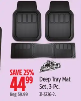 Canadian Tire Armor ALL Deep Tray Mat Set, 3-Pc offer