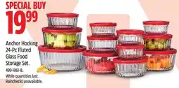 Canadian Tire Anchor Hocking 24-Pc Fluted Glass Food Storage Set offer
