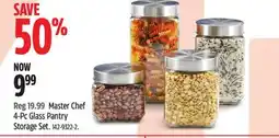 Canadian Tire Master Chef 4-Pc Glass Pantry Storage Set offer