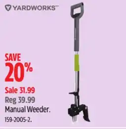 Canadian Tire Yardworks Manual Weeder offer
