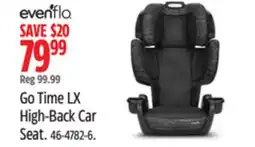 Canadian Tire Evenflo Go Time LX High-Back Car Seat offer