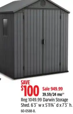Canadian Tire Keter Darwin Storage Shed offer