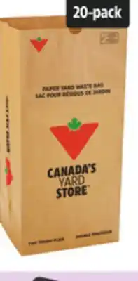 Canadian Tire Compostable 2-Ply Leaf Bags offer