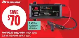 Canadian Tire Motomaster Eliminator 1500A Jump Starter and Power Bank offer
