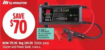 Canadian Tire Motomaster Eliminator 1500A Jump Starter and Power Bank offer