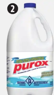 Canadian Tire Purox Liquid Chlorine offer