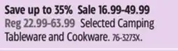 Canadian Tire Outbound Selected Camping Tableware and Cookware offer