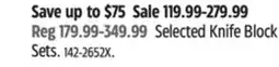 Canadian Tire Henckels Selected Knife Block Sets offer