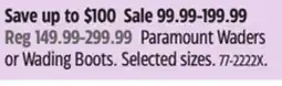 Canadian Tire Paramount Waders or Wading Boots offer