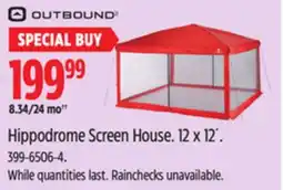 Canadian Tire Outbound Hippodrome Screen House offer