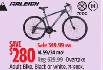 Canadian Tire Raleigh Overtake Adult Bike offer