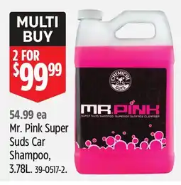 Canadian Tire Mr. Pink Super Suds Car Shampoo offer