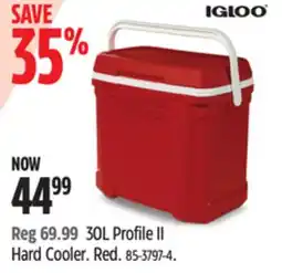 Canadian Tire Igloo 30L Profile II Hard Cooler offer