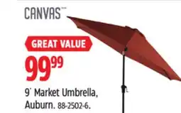Canadian Tire CANVAS 9´ Market Umbrella, Auburn offer