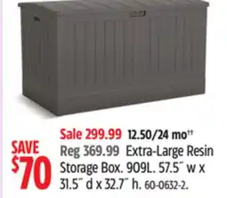 Canadian Tire Suncast Extra-Large Resin Storage Box offer