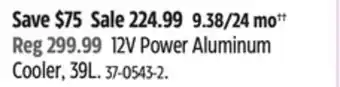 Canadian Tire Mobicool 12V Power Aluminum Cooler, 39L offer