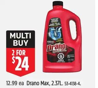 Canadian Tire Drano Max offer