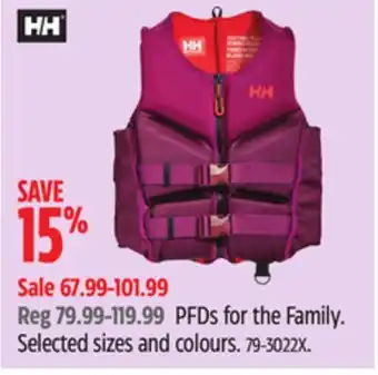 Canadian Tire Helly Hansen PFDs for the Family offer