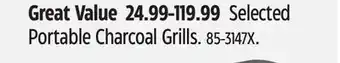 Canadian Tire Master Chef Selected Portable Charcoal Grills offer