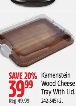 Canadian Tire Kamenstein Wood Cheese Tray With Lid offer