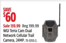 Canadian Tire Wildgame Innovations WGI Terra Cam Dual Network Cellular Trail Camera offer