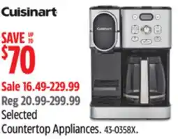 Canadian Tire Cuisinart Selected Countertop Appliances offer