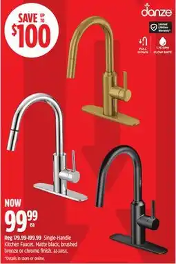 Canadian Tire DANZE Single-Handle Kitchen Faucet offer
