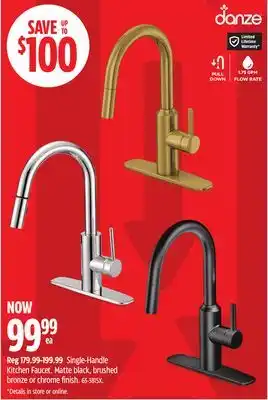 Canadian Tire DANZE Single-Handle Kitchen Faucet offer