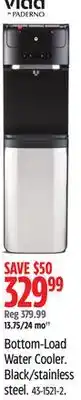 Canadian Tire Vida by PADERNO Bottom-Load Water Cooler. Black/stainless steel offer
