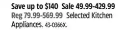 Canadian Tire KitchenAid Selected Kitchen Appliances offer