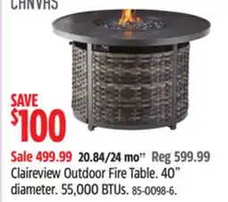 Canadian Tire Canvas Claireview Outdoor Fire Table 40 diameter offer