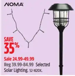 Canadian Tire Noma Selected Solar Lighting offer