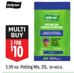 Canadian Tire Golfgreen Potting Mix offer