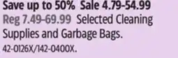 Canadian Tire FRANK Selected Cleaning Supplies and Garbage Bags offer