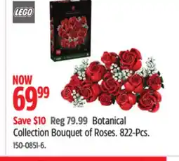 Canadian Tire Lego Botanical Collection Bouquet of Roses offer