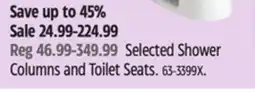 Canadian Tire Danze Selected Shower Columns and Toilet Seats offer