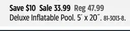 Canadian Tire Deluxe Inflatable Pool offer