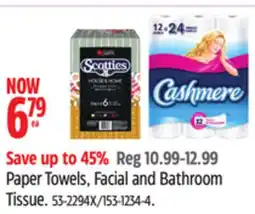 Canadian Tire Paper Towels, Facial and Bathroom Tissue offer