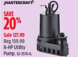 Canadian Tire Mastercraft 1⁄2-HP Utility Pump offer