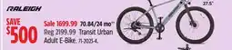 Canadian Tire Raleigh Transit Urban Adult E-Bike offer