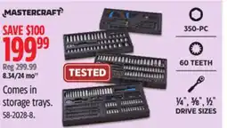 Canadian Tire Mastercraft Comes in storage trays offer